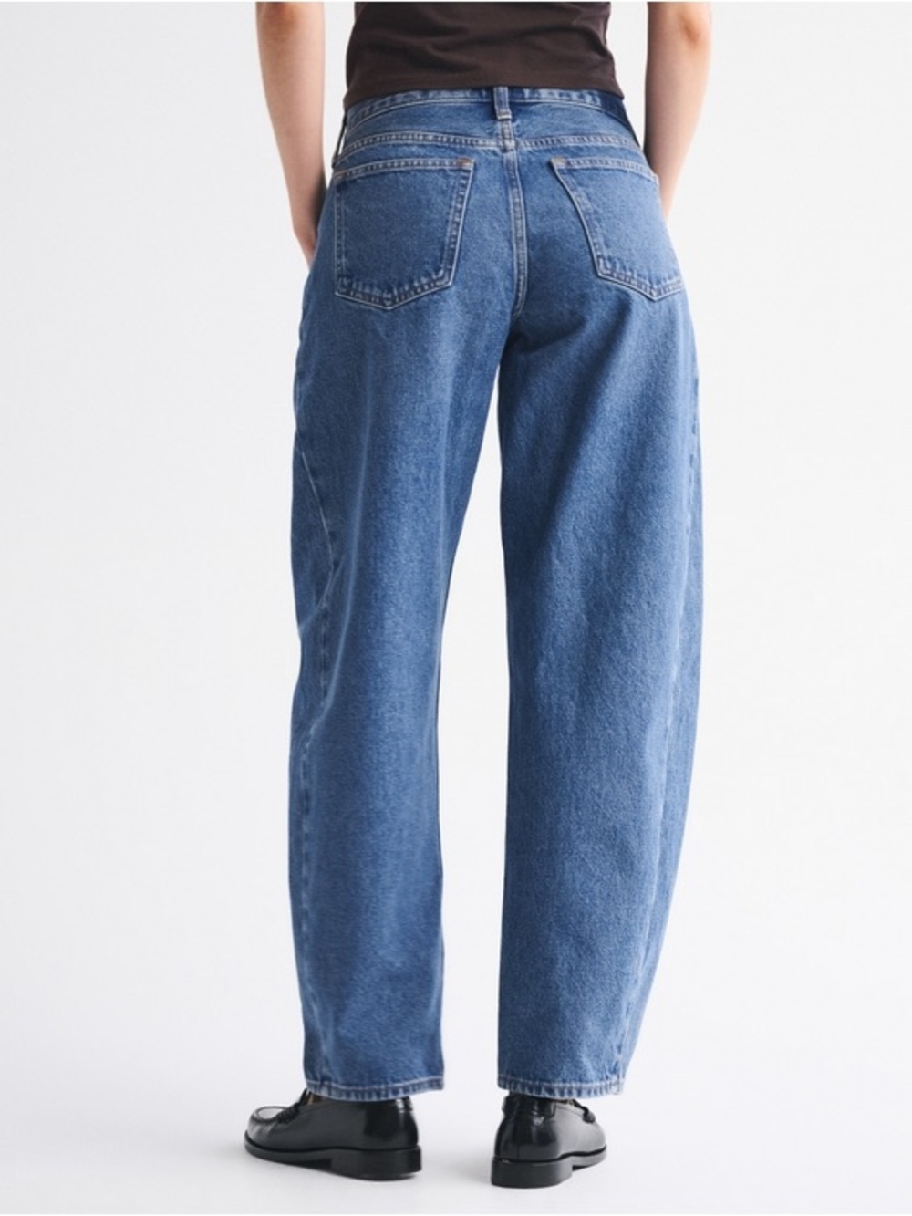 Abercrombie & Fitch Women's Mid Rise Barrel Jeans - Picture 5 of 16
